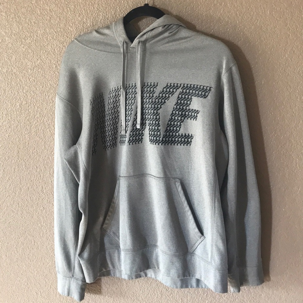 Grey Nike logo sweater
